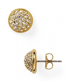 Nadri Pave Button Earrings Nadri Pave Button Earrings