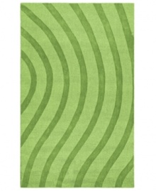 Abstract and absorbing, this unique rug adds movement to any room. Playful, wavy lines reverberate against a forest-green ground, resounding with personality in your home. Abstract and absorbing, this unique rug adds movement to any room. Playful, wavy lines reverberate against a forest-green ground, resounding with personality in your home.