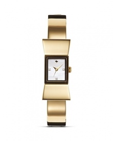 Take your cues from New York's famed hotel and opt for a luxurious timepiece. With a Mother-of-Pearl dial this bow-shaped style perfects femininity, so wear it to tie on girlish glamour. Take your cues from New York's famed hotel and opt for a luxurious timepiece. With a Mother-of-Pearl dial this bow-shaped style perfects femininity, so wear it to tie on girlish glamour.
