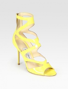Luminous patent leather design finished with an exposed back zipper. Self-covered heel, 4 (100mm)Patent leather upperLeather lining and solePadded insoleMade in ItalyOUR FIT MODEL RECOMMENDS ordering one size up as this style runs small. Luminous patent leather design finished with an exposed back zipper. Self-covered heel, 4 (100mm)Patent leather upperLeather lining and solePadded insoleMade in ItalyOUR FIT MODEL RECOMMENDS ordering one size up as this style runs small.