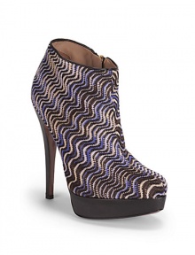 THE LOOKMulticolor wave patterned fabric upperSide zipperLeather trimmed backstayPadded insoleLeather-covered heel, 5 (125mm)Leather-covered platform, 1 (25mm)Compares to a 4 heel (100mm)THE MATERIALSignature bold patterned fabric upperLeather liningLeather soleORIGINMade in Italy THE LOOKMulticolor wave patterned fabric upperSide zipperLeather trimmed backstayPadded insoleLeather-covered heel, 5 (125mm)Leather-covered platform, 1 (25mm)Compares to a 4 heel (100mm)THE MATERIALSignature bold patterned fabric upperLeather liningLeather soleORIGINMade in Italy