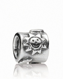 A celestial-inspired PANDORA charm in sterling silver. A celestial-inspired PANDORA charm in sterling silver.