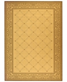 Make your patio more fashionable with this sophisticated rug from Safavieh. Designed for both indoor and outdoor environments, this welcoming piece adds warmth to any space. (Clearance) Make your patio more fashionable with this sophisticated rug from Safavieh. Designed for both indoor and outdoor environments, this welcoming piece adds warmth to any space. (Clearance)