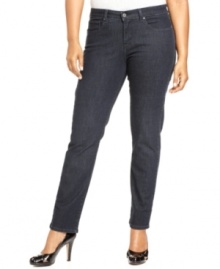 Snag a slender silhouette with Levi's skinny plus size jeans, featuring a tummy control panel-- pair them with the season's latest tops! Snag a slender silhouette with Levi's skinny plus size jeans, featuring a tummy control panel-- pair them with the season's latest tops!