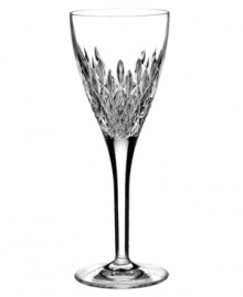 Waterford crystal is made even more radiant with the complex cuts of Monique Lhuillier's Arianne stemware. A sleek silhouette is rooted in a simply luminous and substantial base for a wine glass that's beautifully balanced. Waterford crystal is made even more radiant with the complex cuts of Monique Lhuillier's Arianne stemware. A sleek silhouette is rooted in a simply luminous and substantial base for a wine glass that's beautifully balanced.