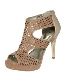 Step up your game as a trendsetter with the Kingfisher sandals by Alfani. A perforated suede upper sets a sassy tone for this sexy shoe that's half sandal, half bootie. Step up your game as a trendsetter with the Kingfisher sandals by Alfani. A perforated suede upper sets a sassy tone for this sexy shoe that's half sandal, half bootie.