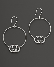 From the Love Britt collection, a beautifully-crafted sterling silver hoop earring. Designed by Gucci. From the Love Britt collection, a beautifully-crafted sterling silver hoop earring. Designed by Gucci.