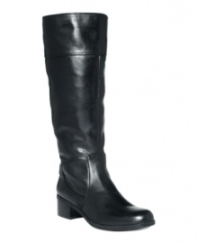 A traditional tall leather boot is essential for any fall shoe wardrobe. What makes Bandolino's Crittle stand out in a crowd? Subtly stylish hardware detailing, in addition to a wide calf design for superb fit and added comfort. A traditional tall leather boot is essential for any fall shoe wardrobe. What makes Bandolino's Crittle stand out in a crowd? Subtly stylish hardware detailing, in addition to a wide calf design for superb fit and added comfort.
