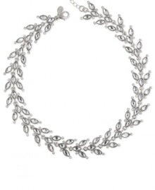 Grow your collection with this vine-inspired collar necklace from 2028. Shimmering glass crystals are displayed on a linked silhouette. Crafted in silver-tone mixed metal. Approximate length: 16 inches + 3-inch extender. Grow your collection with this vine-inspired collar necklace from 2028. Shimmering glass crystals are displayed on a linked silhouette. Crafted in silver-tone mixed metal. Approximate length: 16 inches + 3-inch extender.