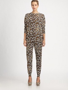 Soft fine-knit wool, in a slouchy silhouette patterned with an exotic leopard print.Rib-knit crewneck and cuffsLong sleevesWoolDry cleanMade in ItalyModel shown is 5'10 (177cm) wearing US size 4. Soft fine-knit wool, in a slouchy silhouette patterned with an exotic leopard print.Rib-knit crewneck and cuffsLong sleevesWoolDry cleanMade in ItalyModel shown is 5'10 (177cm) wearing US size 4.