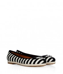 With their cheeky mouse detailed toes and bold monochrome striping, Marc by Marc Jacobs espadrille flats give every outfit a fun finish - Round toe with characteristic mouse embellishment, black and oatmeal striped canvas uppers, espadrille trimmed sole - Flat, comfortable rubber soles - Wear with an oversized silk tee and bright ankle skinnies With their cheeky mouse detailed toes and bold monochrome striping, Marc by Marc Jacobs espadrille flats give every outfit a fun finish - Round toe with characteristic mouse embellishment, black and oatmeal striped canvas uppers, espadrille trimmed sole - Flat, comfortable rubber soles - Wear with an oversized silk tee and bright ankle skinnies