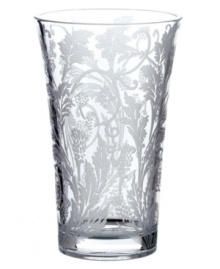 Brimming with life, the Christofle Marly vase is stunning with or without a bouquet. An elaborate foliage motif thrives in brilliant crystal, spreading from the heavy base to a subtly flared rim. Brimming with life, the Christofle Marly vase is stunning with or without a bouquet. An elaborate foliage motif thrives in brilliant crystal, spreading from the heavy base to a subtly flared rim.