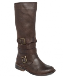Get going with this tough-girl shoe. Rocket Dog's Gretta boots feature adjustable buckles in all the right places. Get going with this tough-girl shoe. Rocket Dog's Gretta boots feature adjustable buckles in all the right places.