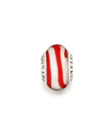 Swirled stripes in Murano glass partner with logo-stamped sterling silver in this distinctive bead. Donatella is a playful collection of charm bracelets and necklaces that can be personalized to suit your style! Available exclusively at Macy's. Swirled stripes in Murano glass partner with logo-stamped sterling silver in this distinctive bead. Donatella is a playful collection of charm bracelets and necklaces that can be personalized to suit your style! Available exclusively at Macy's.