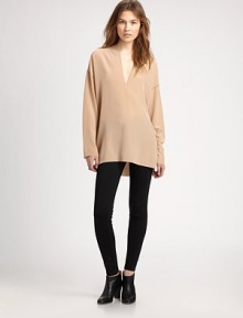 Inspired by the sleek, curve-hugging style of classic ski pants for a sleek, flattering fit.Tab-front waistZip-flyZip pocketsPiped seamsRise, about 8Inseam, about 2967% viscose/28% nylon/5% elastaneDry cleanImported of Italian fabricModel shown is 5'11 (180cm) wearing US size 4. Inspired by the sleek, curve-hugging style of classic ski pants for a sleek, flattering fit.Tab-front waistZip-flyZip pocketsPiped seamsRise, about 8Inseam, about 2967% viscose/28% nylon/5% elastaneDry cleanImported of Italian fabricModel shown is 5'11 (180cm) wearing US size 4.