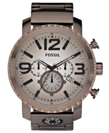 Send your style in a new direction with this chronograph Gage collection timepiece with an added compass from Fossil. Send your style in a new direction with this chronograph Gage collection timepiece with an added compass from Fossil.