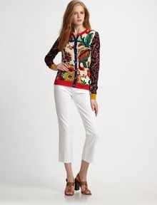 The more the merrier is a true saying, especially when discussing bold prints. Button-front designLong sleevesRib-knit cuffsAbout 21 from shoulder to hemMerino woolDry cleanImported Model shown is 5'10 (177cm) wearing US size Small. The more the merrier is a true saying, especially when discussing bold prints. Button-front designLong sleevesRib-knit cuffsAbout 21 from shoulder to hemMerino woolDry cleanImported Model shown is 5'10 (177cm) wearing US size Small.