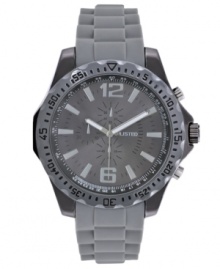 Emerge from the shadows with this gray-hued timepiece from Unlisted. Emerge from the shadows with this gray-hued timepiece from Unlisted.