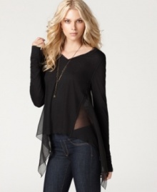 A little bit sexy and totally rock and roll, this Buffalo Jeans top is an easy way to infuse your look with edginess. Pair it with a cami and maxi skirt, or make it party-ready with jeans and heels! A little bit sexy and totally rock and roll, this Buffalo Jeans top is an easy way to infuse your look with edginess. Pair it with a cami and maxi skirt, or make it party-ready with jeans and heels!