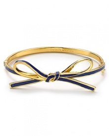 kate spade new york puts a rich spin on the girlish ribbon theme. This sweetly styled bangle is a chic reminder to be jeweled. kate spade new york puts a rich spin on the girlish ribbon theme. This sweetly styled bangle is a chic reminder to be jeweled.
