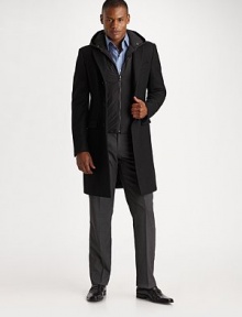 Smart trousers that pair with work and evening looks alike in lightweight, naturally stretchy tropical wool. Side slash, back welt pockets Wool Dry clean Imported Smart trousers that pair with work and evening looks alike in lightweight, naturally stretchy tropical wool. Side slash, back welt pockets Wool Dry clean Imported