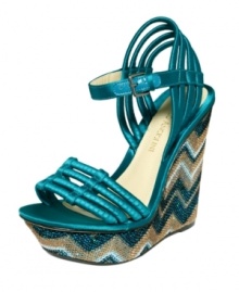 The stunning Dambra wedge sandals by Enzo Angiolini are colorful and chunky. Just the way summer intended shoes to be. The stunning Dambra wedge sandals by Enzo Angiolini are colorful and chunky. Just the way summer intended shoes to be.
