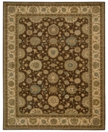 Floral medallions connected by a complex labyrinth of vines distinguish the well-composed design of this rug. Machine woven from the highest quality wool and meticulously dyed for a richly varied color palette to bring a unique accent of luxury to the home. Floral medallions connected by a complex labyrinth of vines distinguish the well-composed design of this rug. Machine woven from the highest quality wool and meticulously dyed for a richly varied color palette to bring a unique accent of luxury to the home.