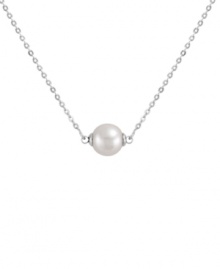 Simply stunning. Majorica's organic man-made pearl (8 mm) pendant necklace has an elegant effect each time you wear it. Set in sterling silver, it's a timeless treasure you'll cherish for years to come. Approximate length: 16 to 18 inches. Simply stunning. Majorica's organic man-made pearl (8 mm) pendant necklace has an elegant effect each time you wear it. Set in sterling silver, it's a timeless treasure you'll cherish for years to come. Approximate length: 16 to 18 inches.