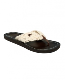 Cancun cool. The Pancho sandals by Roxy exude beach chic with a comfy slip-on design and classic thong. Cancun cool. The Pancho sandals by Roxy exude beach chic with a comfy slip-on design and classic thong.