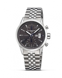 A classic timepiece in stainless steel, with automatic, 3 subdial chronograph display and easy to read day and date function. A classic timepiece in stainless steel, with automatic, 3 subdial chronograph display and easy to read day and date function.