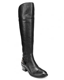 Unembellished perfection, these simple, stately riding boots look polished and rich; by VINCE CAMUTO. Unembellished perfection, these simple, stately riding boots look polished and rich; by VINCE CAMUTO.