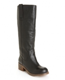 A versatile boot, the Foreway design by Steve Madden works well with everyday looks for fall and winter while keeping a low profile with a modest stacked heel. A versatile boot, the Foreway design by Steve Madden works well with everyday looks for fall and winter while keeping a low profile with a modest stacked heel.