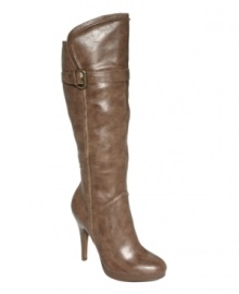 Give your look some attitude with Style&co's Feisty wide shaft boots. They feature elastic gore on the side of the shaft and buckle detail at the top. Give your look some attitude with Style&co's Feisty wide shaft boots. They feature elastic gore on the side of the shaft and buckle detail at the top.