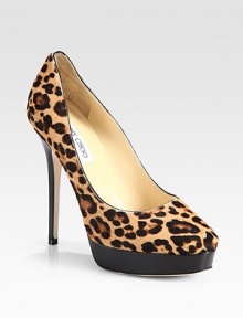 Statement-making design of lush pony hair with a fierce leopard print and leather platform. Leather-covered heel, 5½ (140mm)Leather platform, 1 (25mm)Compares to a 4½ heel (115mm)Leopard-print pony hair upperLeather lining and solePadded insoleMade in Italy Statement-making design of lush pony hair with a fierce leopard print and leather platform. Leather-covered heel, 5½ (140mm)Leather platform, 1 (25mm)Compares to a 4½ heel (115mm)Leopard-print pony hair upperLeather lining and solePadded insoleMade in Italy