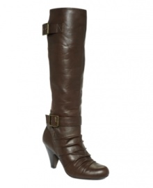 Boots to take you anywhere. The sexy ruching and rugged buckles of the Chen boots by Jessica Simpson create a versatile look that goes with nearly everything in your winter wardrobe. Boots to take you anywhere. The sexy ruching and rugged buckles of the Chen boots by Jessica Simpson create a versatile look that goes with nearly everything in your winter wardrobe.
