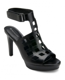 Outrageously in style. With square cut-outs, a unique T-strap and high ankle wrap, they Janae Square Perf sandals by Rockport are a strut-worthy design you'll love. Outrageously in style. With square cut-outs, a unique T-strap and high ankle wrap, they Janae Square Perf sandals by Rockport are a strut-worthy design you'll love.