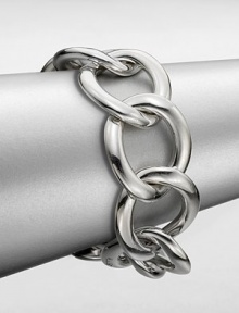 EXCLUSIVELY AT SAKS. From the Gourmette Collection. An artisan, handcrafted, sterling silver link chain is a celebration of the founding years of this brand. Sterling silverLength, about 7.8Concealed closureMade in Italy EXCLUSIVELY AT SAKS. From the Gourmette Collection. An artisan, handcrafted, sterling silver link chain is a celebration of the founding years of this brand. Sterling silverLength, about 7.8Concealed closureMade in Italy