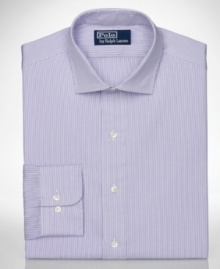 Always a crisp classic, this striped shirt from Polo Ralph Lauren brings heritage style to your work wardrobe. Always a crisp classic, this striped shirt from Polo Ralph Lauren brings heritage style to your work wardrobe.