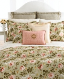 In a timeless plaid print with decorative fringe, Lauren Ralph Lauren's Yorkshire Rose European sham evokes the elegance of traditional English styling. Woven of pure cotton. (Clearance) In a timeless plaid print with decorative fringe, Lauren Ralph Lauren's Yorkshire Rose European sham evokes the elegance of traditional English styling. Woven of pure cotton. (Clearance)