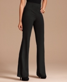 Try a new shape this season: INC's high-waisted, flared leg ponte knit pants are incredibly leg-lengthening and wildly chic! Try a new shape this season: INC's high-waisted, flared leg ponte knit pants are incredibly leg-lengthening and wildly chic!