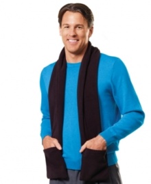 When winter thermometers take a dive, wrap yourself in this temperature-controlled fleece scarf from Perfect Solutions.