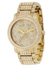Outshine the rest with this glamorous watch by Michael Kors. Outshine the rest with this glamorous watch by Michael Kors.