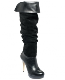 Slouchy detailing and a fold-over shaft make the Zenya boots by INC International Concepts a certified winner. Slouchy detailing and a fold-over shaft make the Zenya boots by INC International Concepts a certified winner.