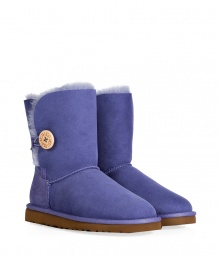 A stylish twist on a venerable classic, the UGG Australia Bailey Button boot is a welcome colorful addition to your cold weather casual wardrobe - Crafted from twin-faced sheepskin and featuring exposed seams, reinforced heel, traction outsole, signature UGG label, wooden button and elastic band closure, fleece-lined for superior warmth and comfort - Hits above the ankle - Truly versatile, perfect for pairing with everything from skinny jeans to yoga pants to mini-skirts A stylish twist on a venerable classic, the UGG Australia Bailey Button boot is a welcome colorful addition to your cold weather casual wardrobe - Crafted from twin-faced sheepskin and featuring exposed seams, reinforced heel, traction outsole, signature UGG label, wooden button and elastic band closure, fleece-lined for superior warmth and comfort - Hits above the ankle - Truly versatile, perfect for pairing with everything from skinny jeans to yoga pants to mini-skirts