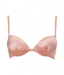 Silky and sultry, this satin La Perla push up bra will add a seductive kick to any look - Underwire cups, folded silk detail, adjustable straps, removable padding, back hook and eye closures - Perfect under low cut tops, or paired with matching panties for stylish lounging Silky and sultry, this satin La Perla push up bra will add a seductive kick to any look - Underwire cups, folded silk detail, adjustable straps, removable padding, back hook and eye closures - Perfect under low cut tops, or paired with matching panties for stylish lounging