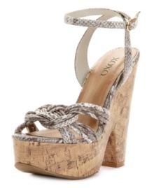A sexy side knot makes the Elle platform sandals by XOXO an obvious choice for summertime fun. A sexy side knot makes the Elle platform sandals by XOXO an obvious choice for summertime fun.