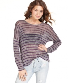 A relaxed silhouette makes Pink Roses' dolman sleeve top a style you'll turn to again and again. A relaxed silhouette makes Pink Roses' dolman sleeve top a style you'll turn to again and again.