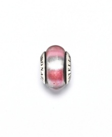 An attractive bead filled with girly glam, in metallic pink Murano glass and sterling silver. Donatella is a playful collection of charm bracelets and necklaces that can be personalized to suit your style! Available exclusively at Macy's. An attractive bead filled with girly glam, in metallic pink Murano glass and sterling silver. Donatella is a playful collection of charm bracelets and necklaces that can be personalized to suit your style! Available exclusively at Macy's.