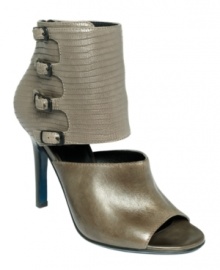 Maria Sharapova by Cole Haan's Air Alexis leather ankle boots are just as stylish and sophisticated as the tennis star herself! Chic cutout detailing on the vamp complements the open peep-toe silhouette. Featuring sleek reptile embossing and buckle hardware, they incorporate Nike Air technology for unmatched comfort. Maria Sharapova by Cole Haan's Air Alexis leather ankle boots are just as stylish and sophisticated as the tennis star herself! Chic cutout detailing on the vamp complements the open peep-toe silhouette. Featuring sleek reptile embossing and buckle hardware, they incorporate Nike Air technology for unmatched comfort.