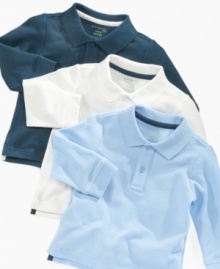 Easy to match with classic style, this polo shirt from First Impressions is the perfect basic to bulk up on. Easy to match with classic style, this polo shirt from First Impressions is the perfect basic to bulk up on.